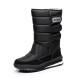 Men Boots Platform Men Snow Boots For Man Shoes Thick Plush Waterproof Slip-resistant Winter Keep Warm Shoes Plus Size 34 - 47