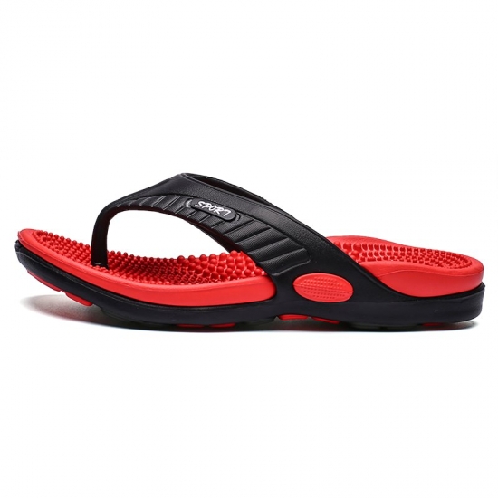 Jumpmore Massage Slippers Men Flip Flops Men-amp;#39;S Shoes  Summer Breathable Beach Shoes Sandals Size 40-45