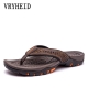 Vryheid Men-amp;#39;S Slippers 2022 New Summer Beach Shoes Non-slip Sport Flip Flops Comfort Casual Thong Sandals Outdoor Big Size 40-50
