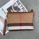 New Fashion Luxury Women Clutch Bag Classic Stripes Canvas Leather Female Shoulder Bag A4 Lady Crossbody Bag Wristlet Handbag
