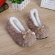 Mntrerm New Cute 2022 Indoor Home Slippers Warm Soft Plush Slippers Non-slip Indoor Fur Slippers Solid Color Cute Women Shoes