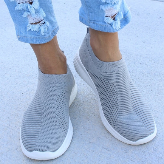 Women Flat Slip On White Shoes Woman Lightweight White Sneakers Summer Autumn Casual Chaussures Femme Basket Flats Shoes