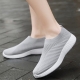 Women Flats Shoes Plus Size 35-43 Breathable Mesh Platform Sneakers Women Slip On Soft Ladies Casual Shoes Woman Knit Sock Flats
