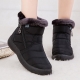 Rimocy Women-amp;#39;S Thick Plush Snow Boots Winter 2023 Waterproof Non-slip Platform Ankle Boots Women Warm Cotton Padded Shoes Botas