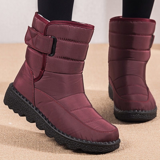 Women Boots 2022 New Winter Boots With Platform Shoes Snow Botas De Mujer Waterproof Low Heels Ankle Boots Female Women Shoes