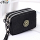 New Fashion Big Capacity Women Wallet Make-up Bag Coin Purse Mini Bag With Three Zipped Portable Women Wallets Phone Pouch