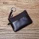 Genuine Leather Mini Coin Purse For Mentop Layer Cowhide Wallet Women Zipper Vintage Card Bag Short Lady Wallet Key Case Nzpj