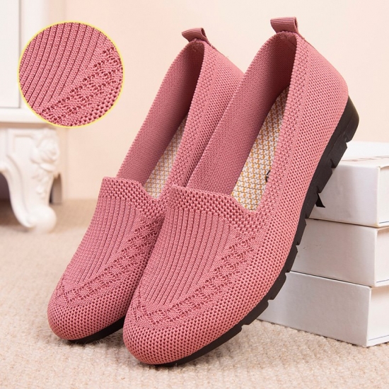 New Mesh Breathable Sneakers Women Breathable Light Slip On Flat Casual Shoes Ladies Loafers Socks Shoes Women Zapatillas Mujer