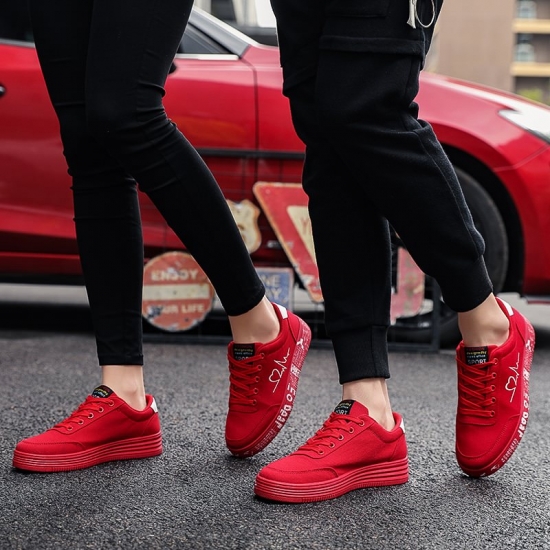Fashion Women Vulcanized Shoes Sneakers Ladies Lace-up Casual Shoes Breathable Canvas Lover Shoes Graffiti Flat Zapatos Hombe