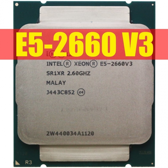Intel Xeon Cpu E5-2660V3 Sr1Xr For X99 Ddr4 Ram 2-60Ghz 10-cores 25M Lga2011-3 E5-2660 V3 Processor E5 2660V3 E5 2660 V3