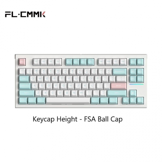 Fl Esports Fl750 Three-mode Mechanical Keyboard 83-key  Hot-swappable Rgb Lighting Effect Configuration Driver