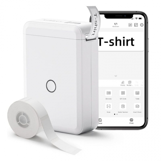Niimbot D110 Mini Thermal Label Sticker Printer Inkless Portable Pocket Label Maker For Mobile Phone Machine