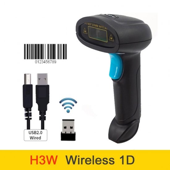 Holyhah Barcode Scanner 1D 2D Qr Bluetooth Barcode Reader Wireless Wired Laser Bar Code Scanner Pdf417 Desktop Scanner