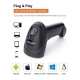 Handheld Wireless Barcode Scanner Portable Wired 1D 2D Qr Code Pdf417 Reader  For Retail Shop  Logistic Warehouse