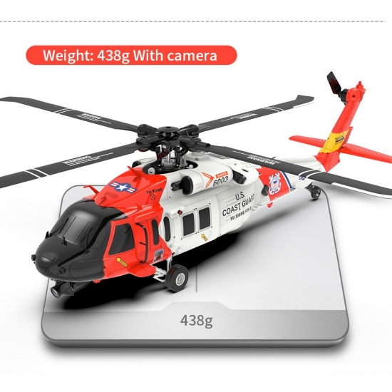 Yxznrc F09-s 6Ch Rc Helicopter Gps Optical Flow Dual Positioning 1:47 Scale With Camera Vr Transmission Auto Return Heilcopter