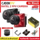 1-2Pcs Caddx Ratel 2 V2 Fpv Camera Ratel2 2-1Mm Lens 16:9-4:3 Ntsc-Pal Switchable With Replacement Lens Micro Fpv Camera Drone