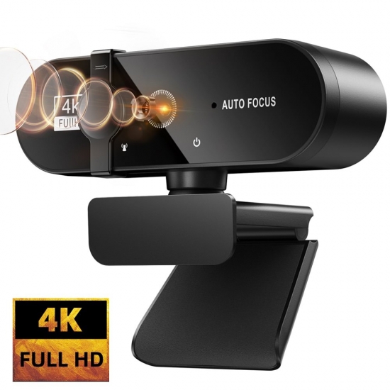 4K Webcam 1080P Mini Camera 2K Full Hd Web Cam With Microphone 30Fps Usb Web Camera For Pc Youtuber Laptop Video Shooting Camera