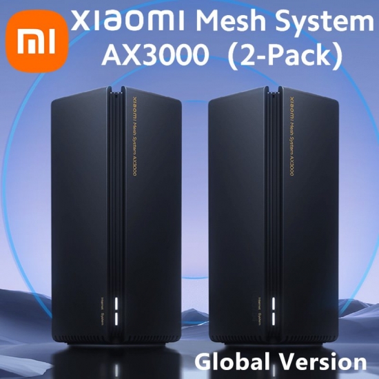 Xiaomi Mesh System Ax3000 (2-pack) Global Version Wifi Router Repeater Extend Gigabit Amplifier Wifi 6 Ipv6 Wpa3