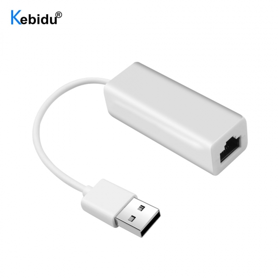Kebidu Portable Usb 2-0 To Rj45 Network Card 10Mbps Micro Usb To Rj45 Ethernet Lan Adapter For Pc Laptop Windows Xp 7 8
