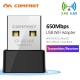 650Mbps Usb Wifi Adapter 2-4G-amp;Amp;5Ghz Dual Band  802-11Ac Wireless Network Card Wi Fi Antenna Wifi Receiver For Laptop Desktop Pc