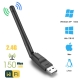 150Mbps Mt7601 Wireless Network Card Mini Usb Wifi Adapter Lan Wi-fi Receiver Dongle Antenna 802-11 B-G-N For Pc Windows