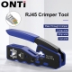 Onti Rj45 Pass Through Crimper Tool, Ethernet Crimper Ez Network Crimping Tool Wire Stripper Cutter For Cat6A Cat5