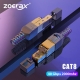Zoerax Cat8 -Cat7 -Cat6A Rj45 Connector Plug, Tool Free Shielded Rj45 Ends, Cat8 Field Termination Plug - 40Gbps