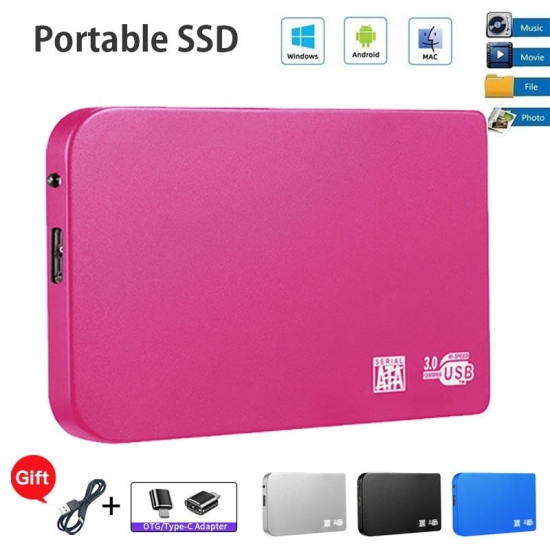 High-speed Portable Mini 1Tb Ssd External Solid State Drives Usb3-0 Hard Drive Mass Capacity Hard Dosk For Laptop Macbook