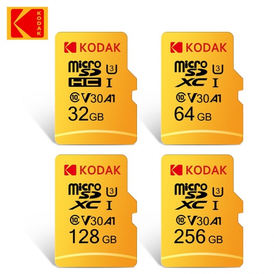 New Kodak Micro Sd Memory Card 256Gb 95Mb-S Class10 U3 Uhs-i 32Gb 64Gb 128Gb Tf Card 4K Hd For Usb Card Reader Adapter Microsd