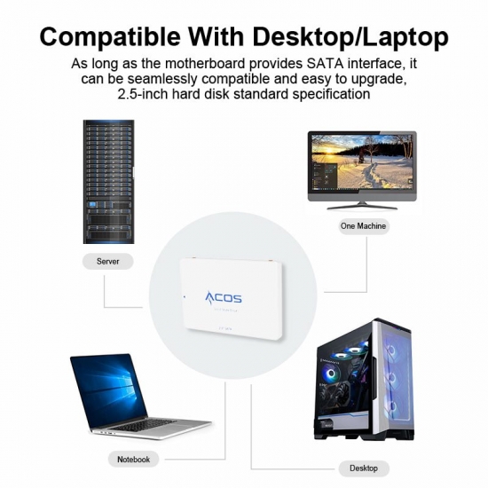 Acos Ssd Hard Disk Drive Sata3 Ssd 120Gb 128Gb 240Gb 256Gb 480Gb 512Gb 1Tb Internal Solid State Drive Ssd For Desktop Pc Laptop