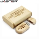 Jaster Usb Flash Drive 128Gb Memory Stick 2-0 Wooden Free Logo Personal Customized Pendrive 4Gb 8Gb 16Gb 32Gb  64Gb Wedding Gift
