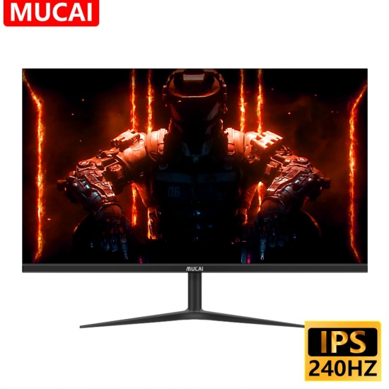 Mucai 24 Inch Monitor 240Hz Lcd Display Pc Ips Fhd Desktop Gamer Computer Screen Flat Panel Hdmi-compatible-Dp-1920*1080