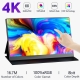 15-6 Inch 4K 3840 X 2160 Portable Monitor Hdmi Type-c 3-1 Second Extended Screen Display For X-box Switch Phone Laptop Ps5 4