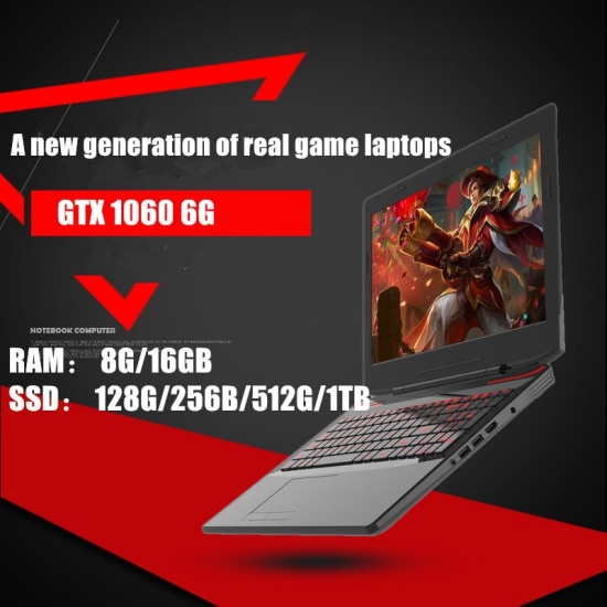 I7-7700 6G Independent Video Card Game Laptop  15-6 Inch 8G-16G Ddr4 Ram 128G 256G 512G 1Tb Ssd Note Computerbacklit Keyboard