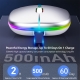 Rechargeable Bluetooth Wireless Mouse With 2-4Ghz Usb Rgb 1600Dpi Mouse For Computer Laptop Tablet Pc Macbook Gaming Mouse Gamer