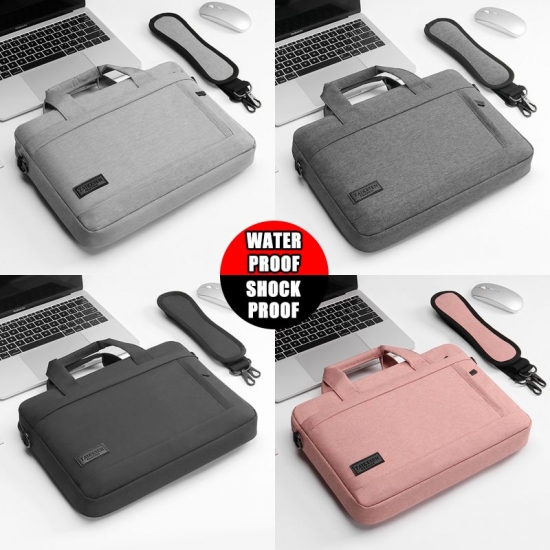 Laptop Bag Sleeve Case Protective Shoulder Carrying Case For Pro 13 14 15-6 17 Inch Macbook Air Asus Lenovo Dell Huawei Handbag