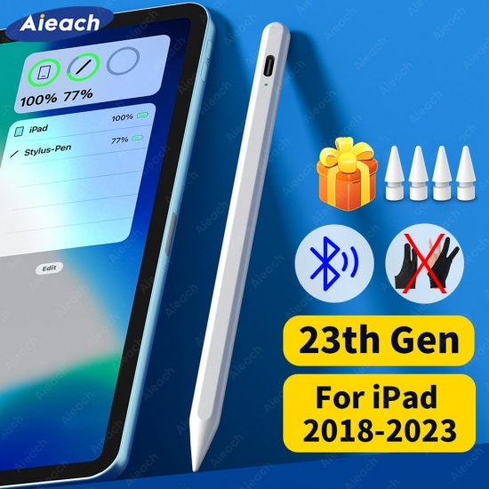 For Apple Pencil 2 Aieach 23Th Gen Ipad Pencil For Appl Pencil For Ipad 2022 2021 2020 2019 2018 Air 5 Bluetooth Stylus Pen 애플펜슬