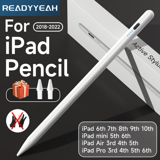 For Apple Pencil Palm Rejection Stylus For Ipad Accessories 2022 2021 2019 2018 Air 5 Mini Pro Colored Touch Pen For Ipad Pencil