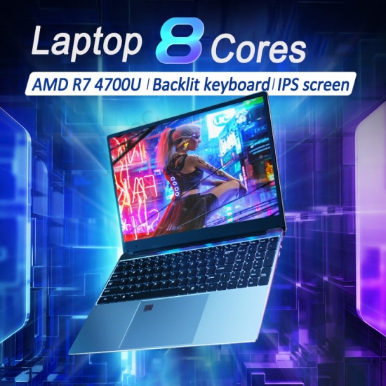 15-6 Inch Amd Ryzen R7 4700U-R5 4500U Max 36Gb Ddr4 M-2 2Tb Ssd Windows 10-11 Gaming Laptops Notebook Blacklit Keyboard