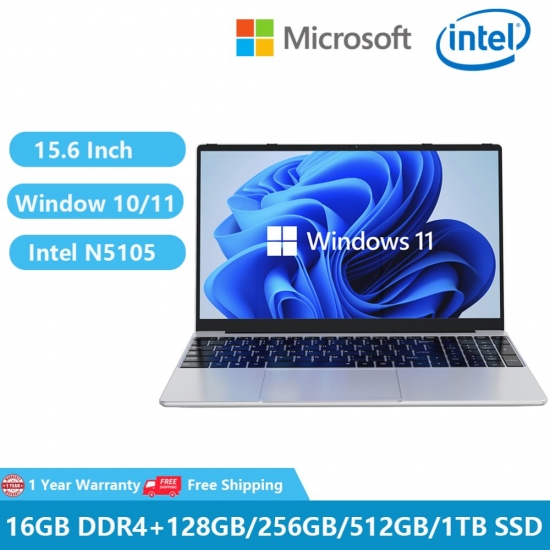Greatium Gaming Laptops Netbook Office School Notebooks Windows 11 15-6-amp;Quot; Intel Celeron N5105 16Gb Ddr4 1Tb Wifi Hdmi Usb Type-c