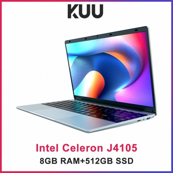 Kuu Xbook 2 Notebook 14-1 Fhd Screen Intel Celeron J4105 8Gb Ram 512Gb Ssd Windows 11 Student Laptops Wifi Bluetooth