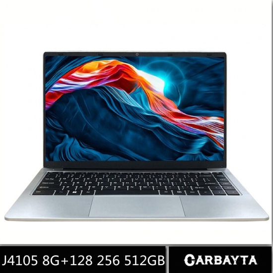 Carbayta J4105 14 Inch Intel Quad Core Laptop Ram 8G Rom 128G 256G 512Gb Ssd Windows 10 Pro  Student Laptop Computer Win10