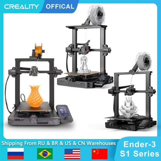 Creality Ender 3 S1 - Ender 3 S1 Pro  - Ender 3 S1 Plus 3D Printer With Cr Touch Automatic Leveling Sprite Extruder Dual Z-axis