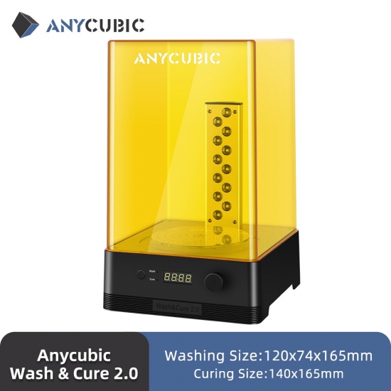 Anycubic Wash -amp;Amp; Cure 2-0 For Mars Photon Mono Lcd Sla Dlp 3D Printer Models Uv Rotary Curing Resin Cleaning Machine 2 In 1