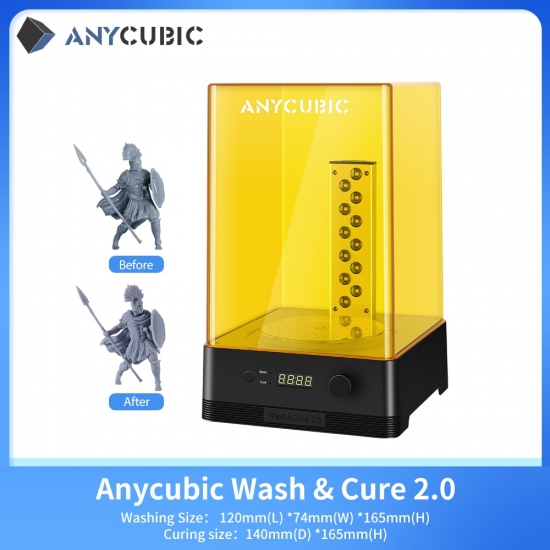Anycubic Wash -amp;Amp; Cure 2-0  For Photon S Photon Mono X Se 2-in-1 Curing Washing Machine For Lcd Sla Dlp 3D Printer Uv Resin Model