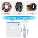 Kee Pang 30Pcs Filament Storage Vacuum Bag Kit Cleaning Humidity Resistant Sealed Bags For 3D Printer Filament Dryer Abs Pla