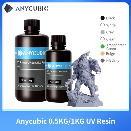 Anycubic Uv Resin For 3D Printer Cd High Precision Quick Curing 2L Liquid Bottle 3D Printer Printing Materials For Photon M3