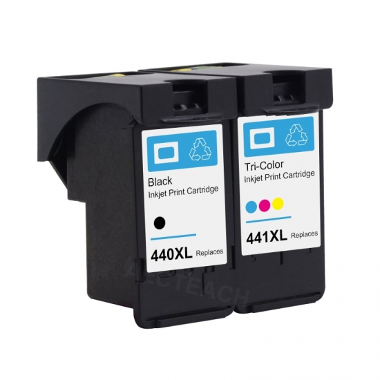Aecteach Pg 440 Pg440Xl Cl 441 Compatible Ink Cartridge For Canon Pg440 Cl441 440Xl 441Xl For Printer 4280 Mx438 518 378 Mx438