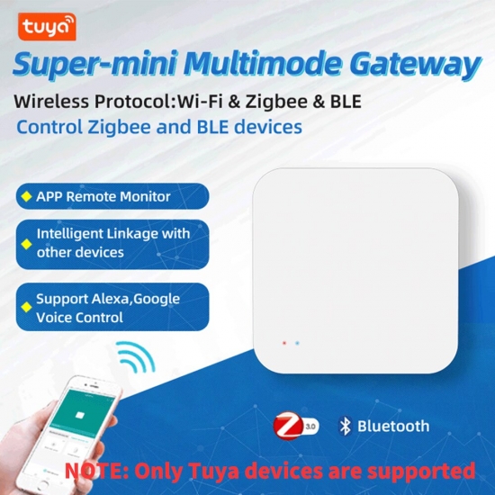 Tuya Zigbee Wireless Hub Gateway For Smart Home Automation For Zigbee Devices Via Smart Life Works With Alexa Google Home