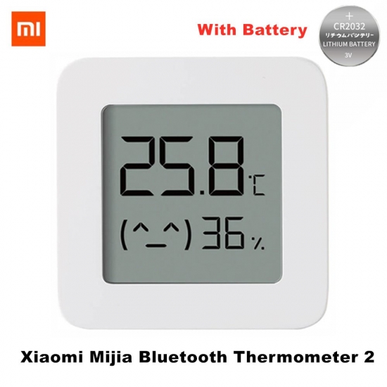 Xiaomi Mijia Bluetooth Thermometer 2 Wireless Smart Electric Digital Hygrometer Thermometer Work With Mijia App With Battery